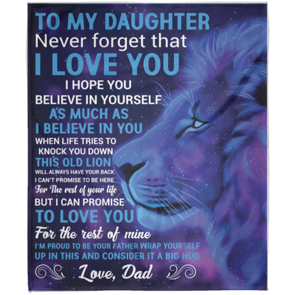 To My Daughter | FLM Arctic Fleece Blanket 50x60