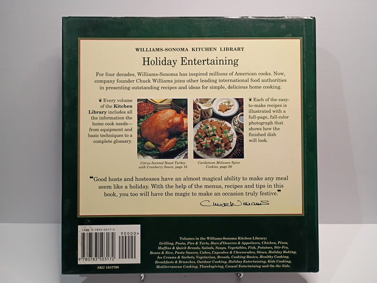 Williams-Sonoma Kitchen Library Holiday Entertaining Hardcover Cookbook – Very Good