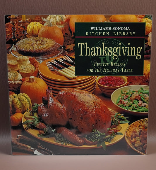 Williams-Sonoma Kitchen Library Thanksgiving Festive Recipes Hardcover Cookbook – Very Good