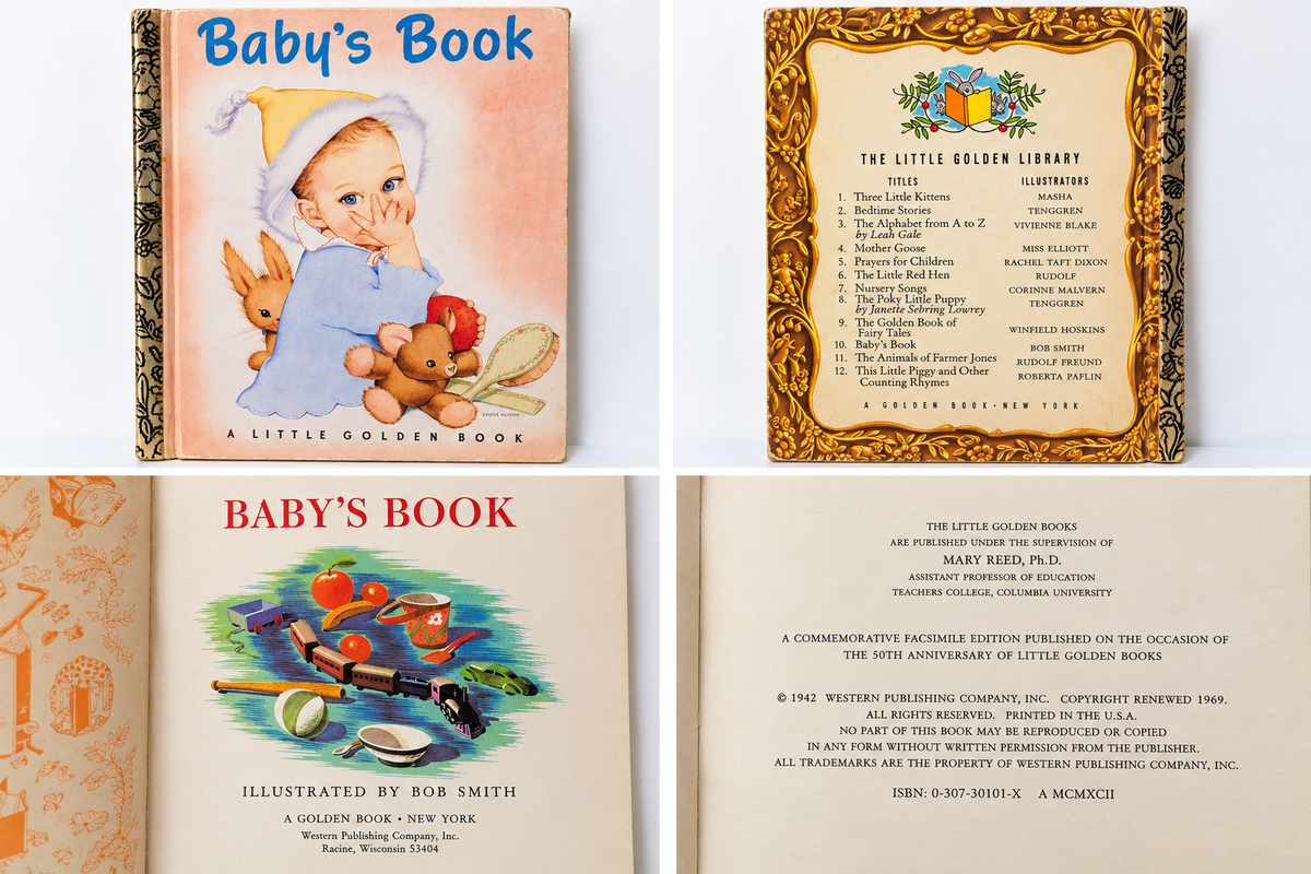 Baby’s Book – Little Golden Book 50th Anniversary Facsimile Edition – Vintage