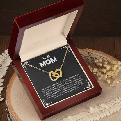 To Mom | You Are Made Of Joy - Interlocking Hearts necklace